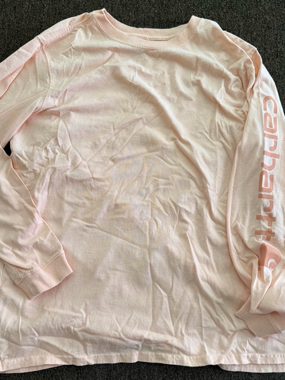 Carhartt Girls' Light Pink Long-Sleeve Tee